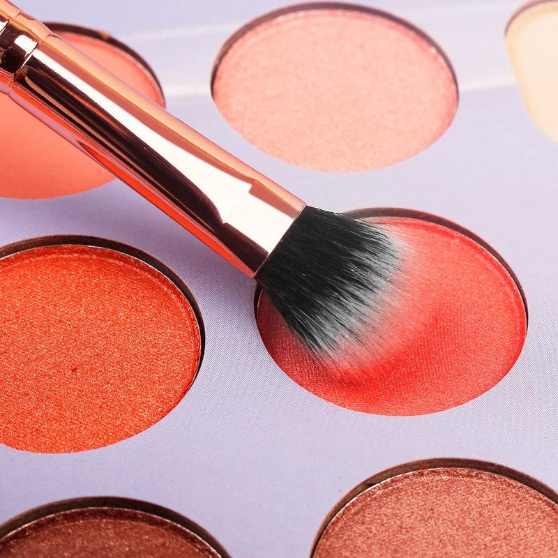 kit pincéis de maquiagem real perfection 16 peças rosa a-bi