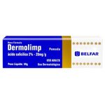 dermolimp ácido salicílico 2% 20mg/g 30g pomada dermatológica belfar