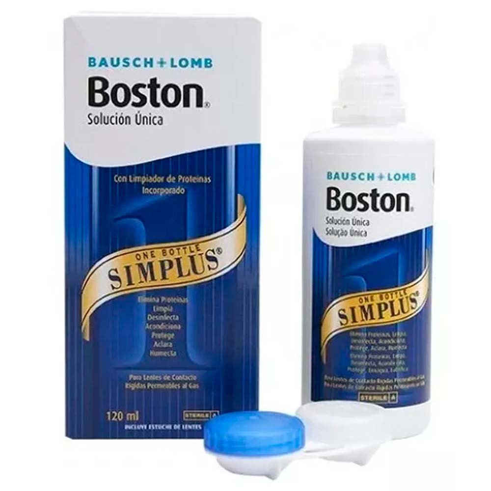Boston Simplus Solução Para Limpeza de Lentes 120ml Bausch & Lomb