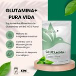 suplemento alimentar puravida glutamina+ 300g