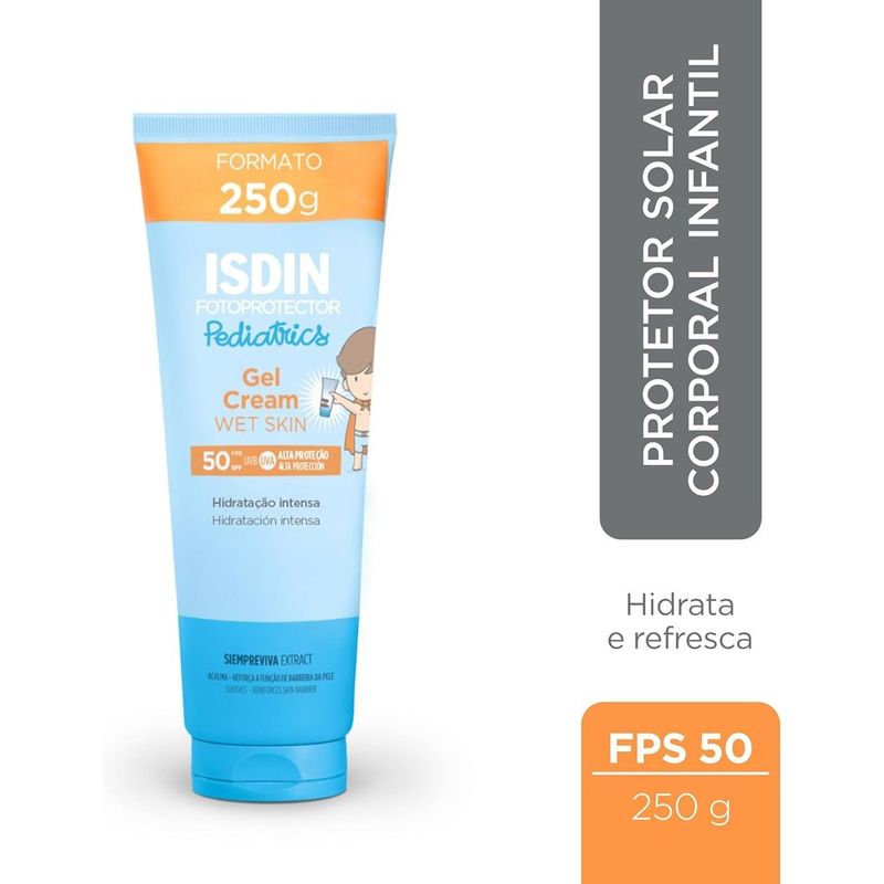 protetor solar infantil em gel fps 50 250g