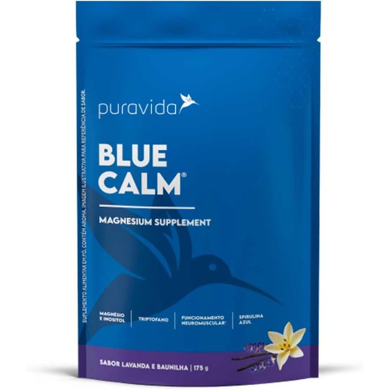suplemento blue calm puravida baunilha e lavanda 175g
