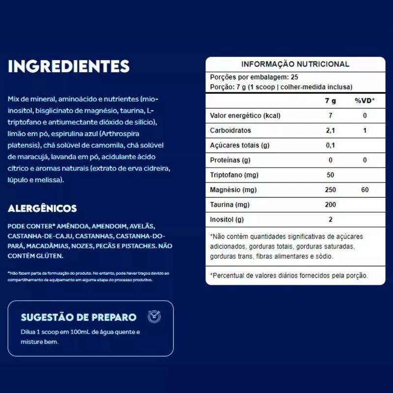 suplemento blue calm puravida neutro 175g