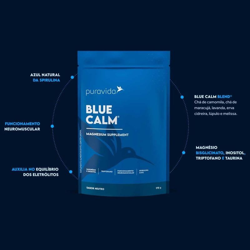 suplemento blue calm puravida neutro 175g