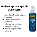 tônico capilar ouro capicilin anticaspa e antiqueda spray 100ml