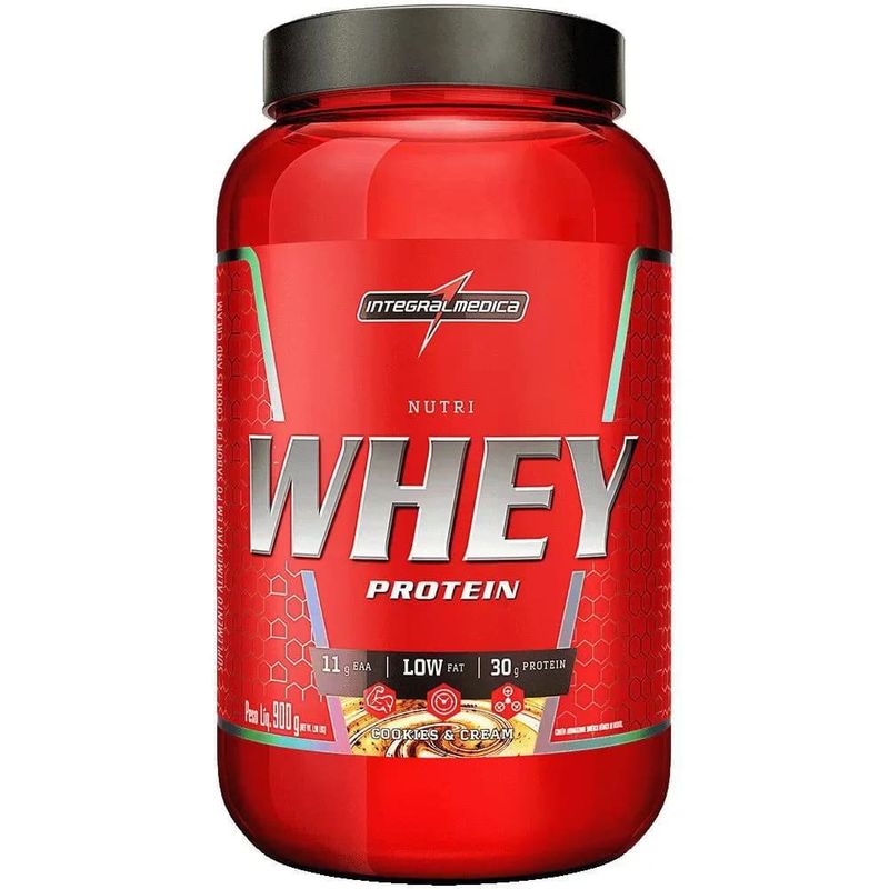 nutri whey protein integralmédica cookies and cream 907g