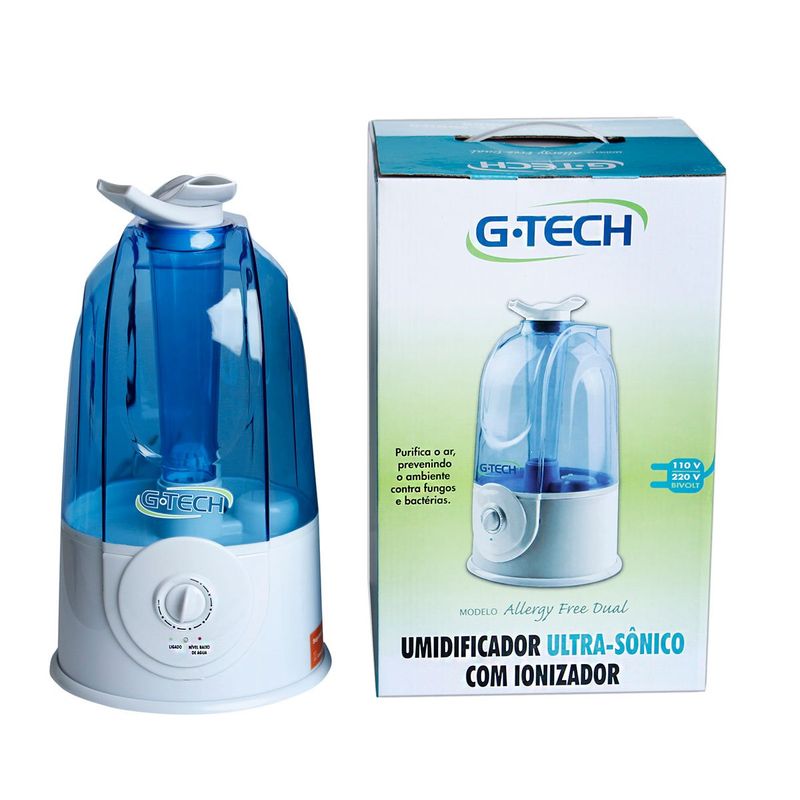 umidificador ultra-sônico g-tech allergy free dual