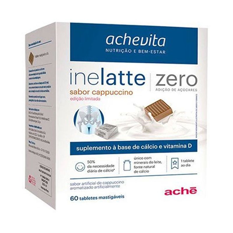 inellare zero açúcar chocolate com 60 tabletes (aco)