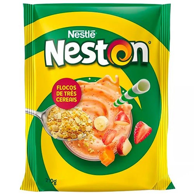 cereal infantil nestlé neston 3 cereais sachet 210g
