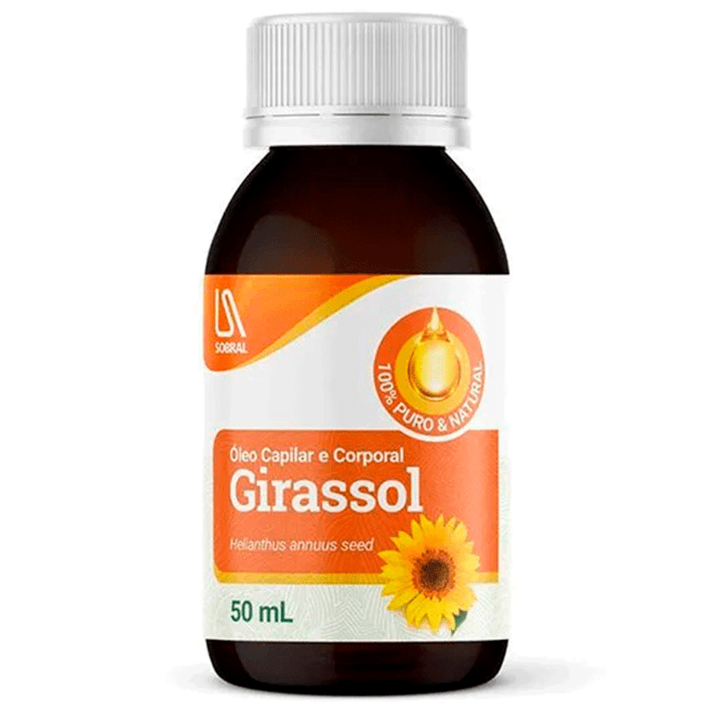 óleo corporal e capilar de girassol puro 50ml