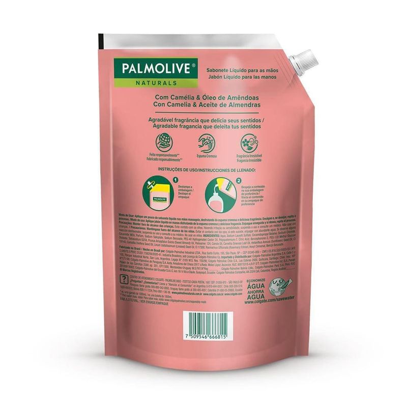 refil sabonete líquido palmolive naturals camelia 900ml