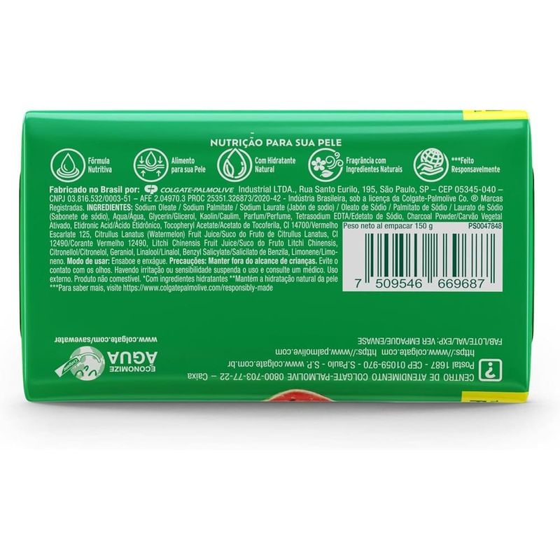 sabonete palmolive melancia e lichia 150g