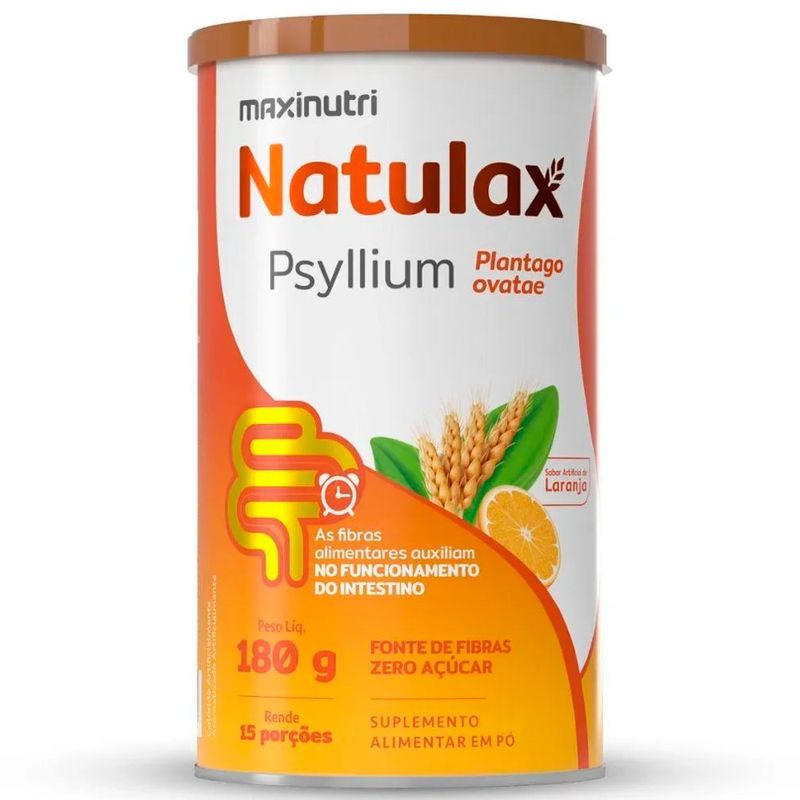 natulax psyllium maxinutri laranja 176g