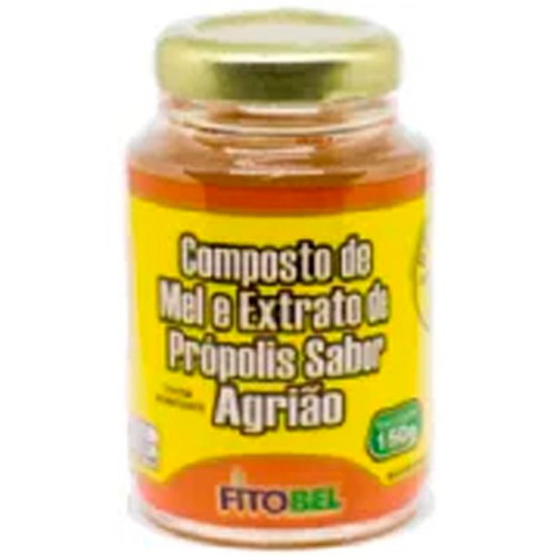 mel fitobel com extrato de própolis e agrião 150g