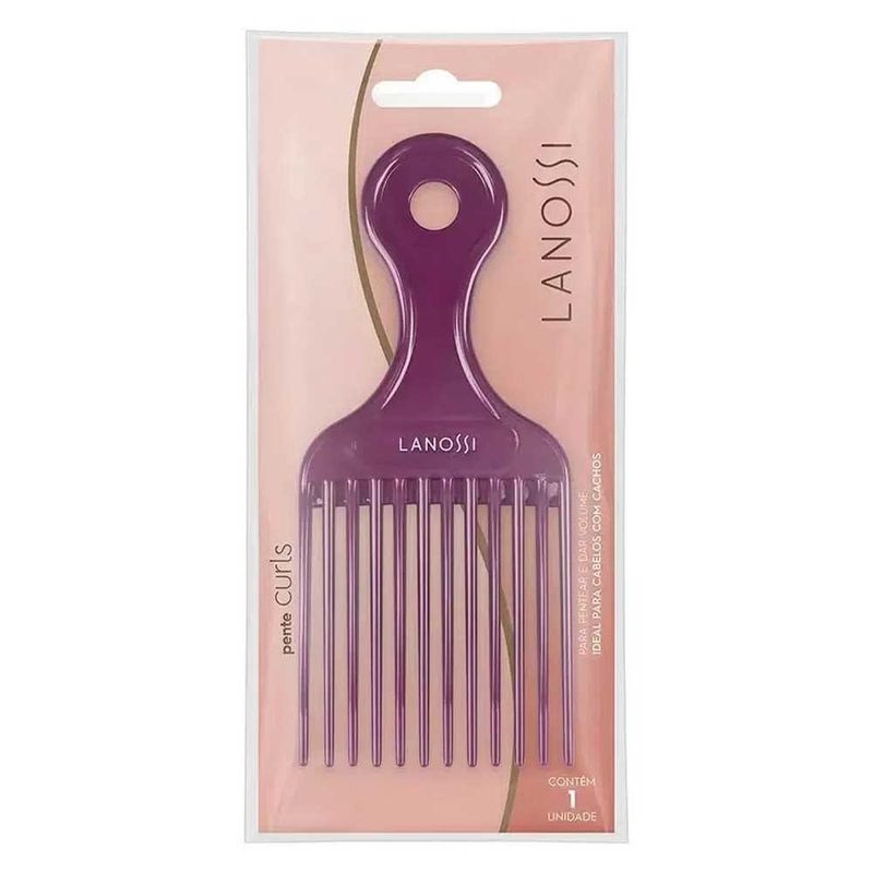 pente curls lanossi para cabelos cacheados e crespos 1 unidade
