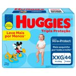 fralda descart huggies tripla prot xxg 44 unidades