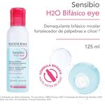solução micelar sensibio h2o para olhos 125ml