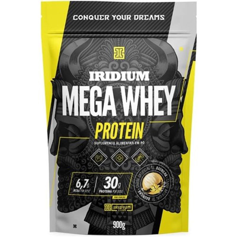 whey protein mega iridium baunilha 900g