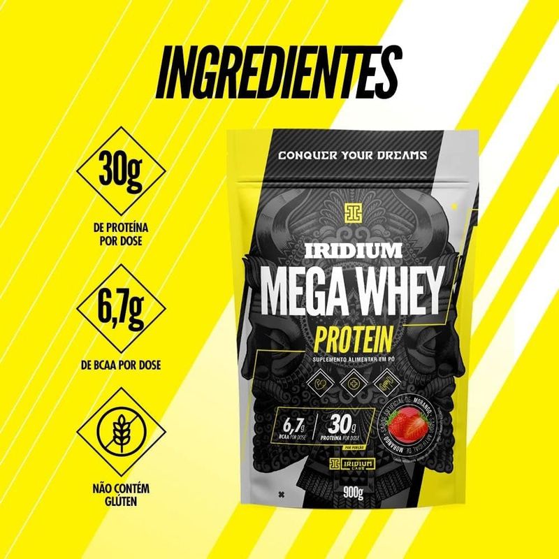 whey protein mega iridium baunilha 900g