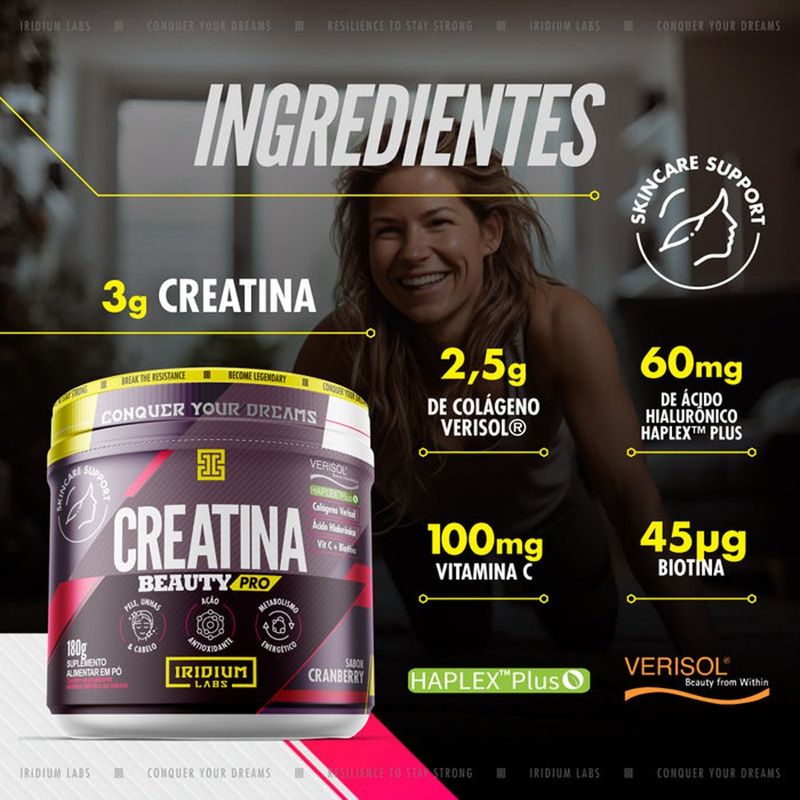 creatina beauty pro iridium 180g