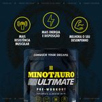 minotauro ultimate pré-workout iridium sabor limão 300g