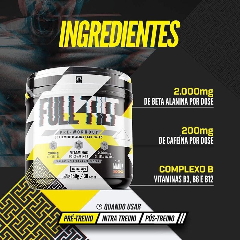 pré-treino full tilt manga 150g