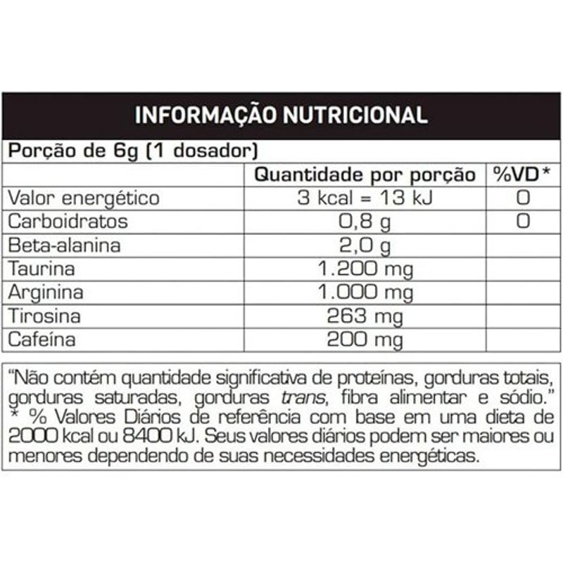 pré-workout horus égide limão max titanium 150g