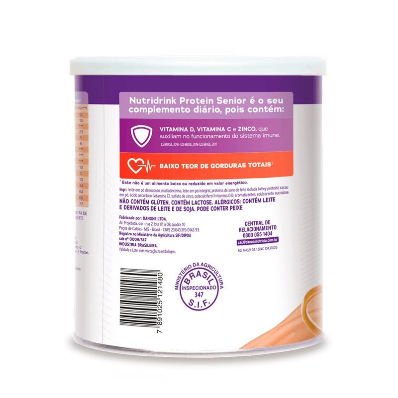 formula infantil nutridrink protein sr cafe c leite 750g