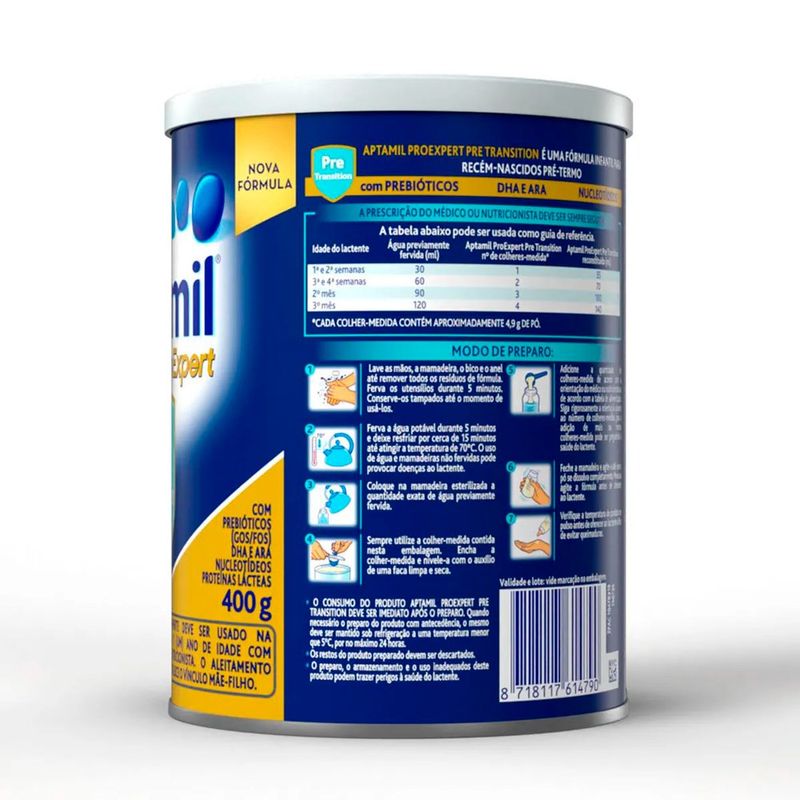 formula infantil aptamil pre 2 400g