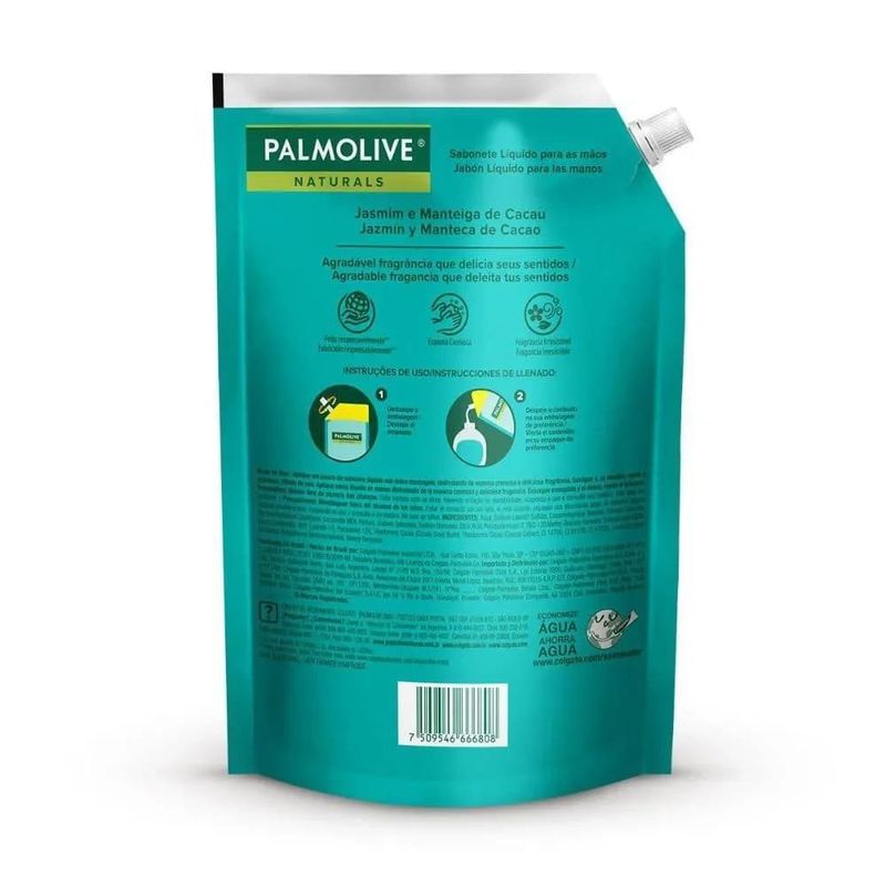 refil sabonete líquido palmolive naturals jasmim 900ml