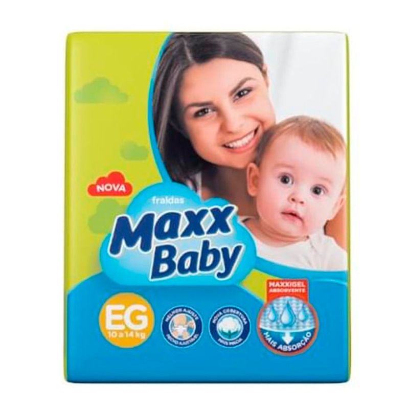 fralda descart maxx baby jumbinho eg 12un