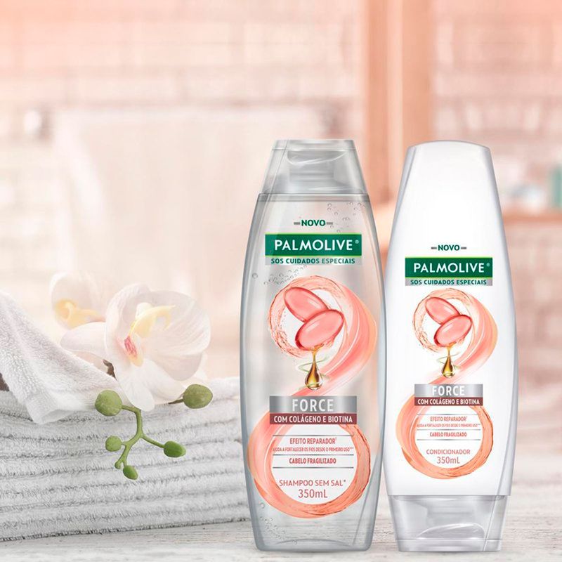 condicionador palmolive sos cuidados especiais force colágeno 350ml