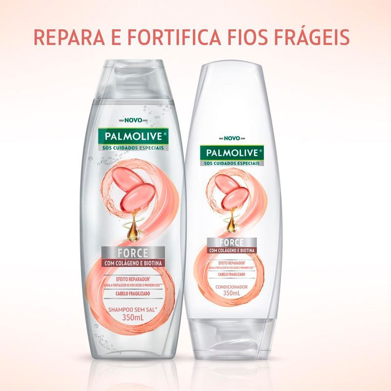 condicionador palmolive sos cuidados especiais force colágeno 350ml