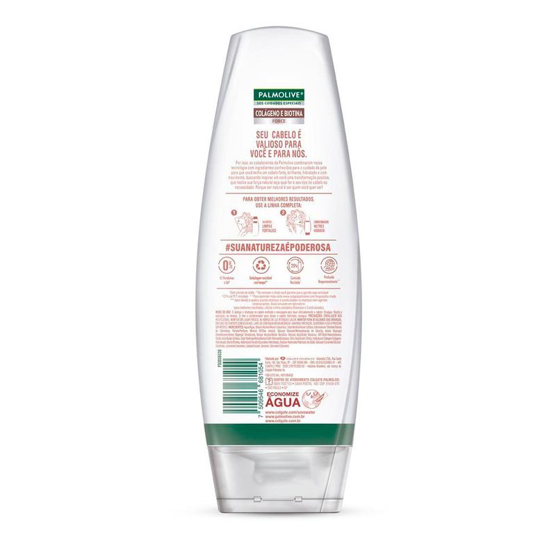 condicionador palmolive sos cuidados especiais force colágeno 350ml