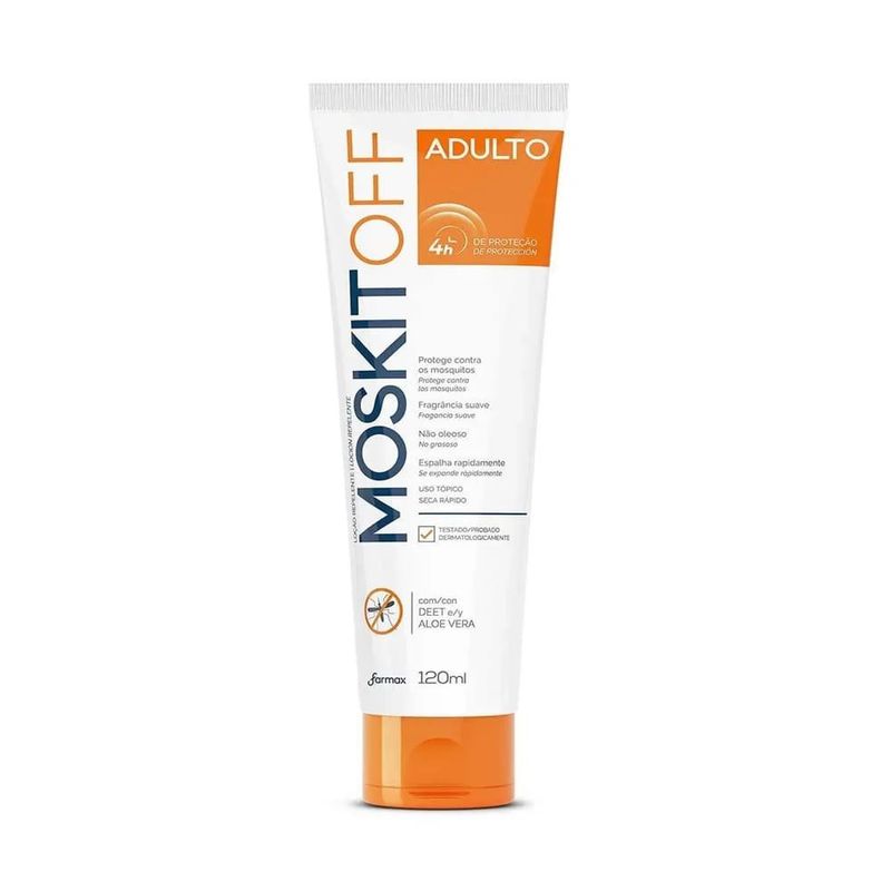 repelente de inseto moskitoff com deet loção 120ml