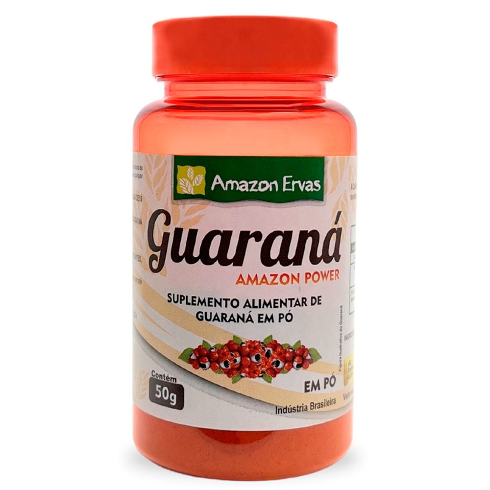 Suplemento Alimentar Guaraná Amazon Power Em Pó 50g Amazon Ervas