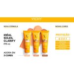 protetor solar facial vichy idéal soleil clarify morena fps60 40g