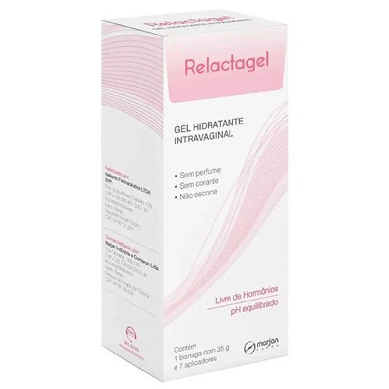 gel hidratante intravaginal relactagel 35g + 7 aplicadores