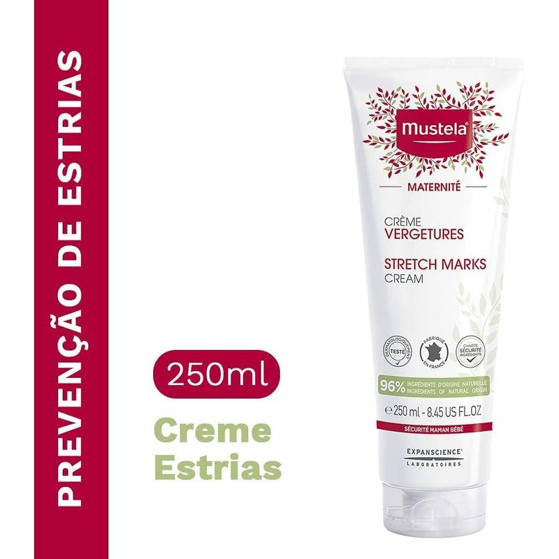 creme para estrias mustela maternité 250ml