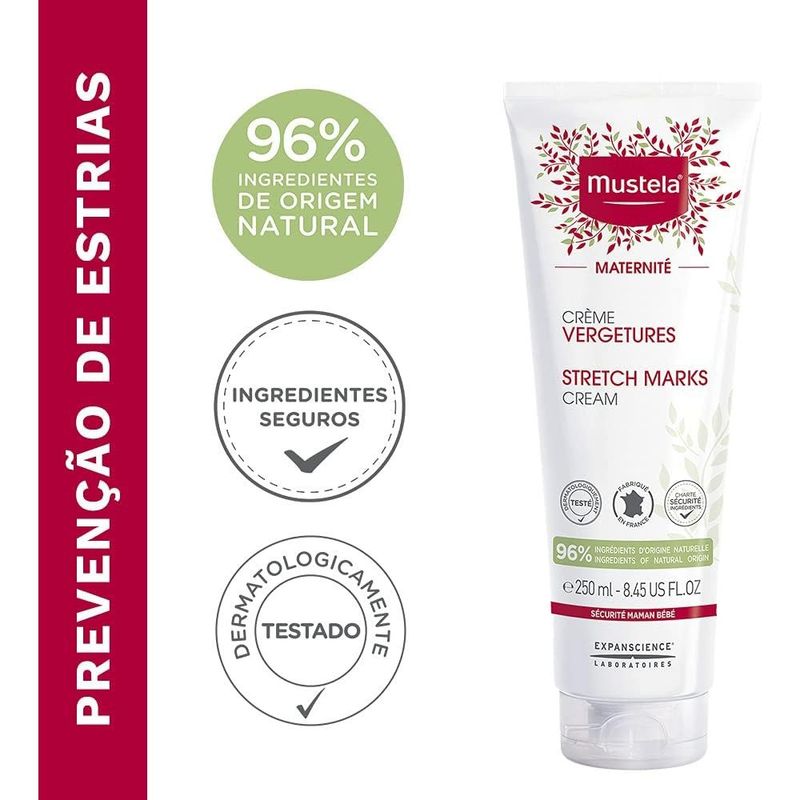 creme para estrias mustela maternité 250ml