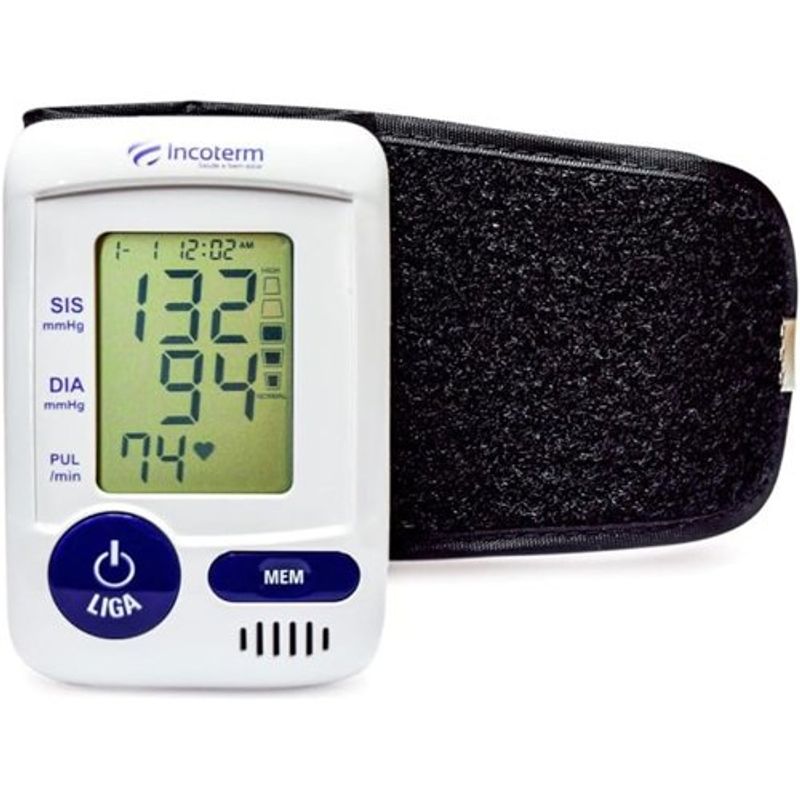medidor de pressão digital de pulso incoterm mp060
