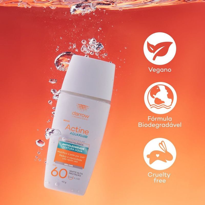 protetor solar facial actine fps 60 com cor 40g