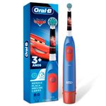 escova de dente elétrica infantil oral-b macia 3+ anos disney pixar carros + 2 pilhas aa