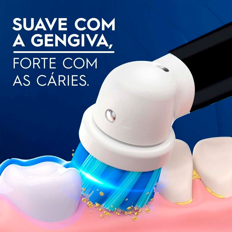 escova de dente elétrica infantil oral-b macia 3+ anos disney pixar carros + 2 pilhas aa