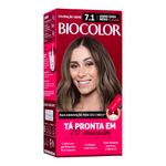 tintura de cabelo biocolor louro cinza médio de passarela 7.1