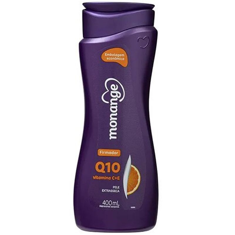 hidratante corporal firmador monange q10 vitamina c + e pele extrasseca 400ml