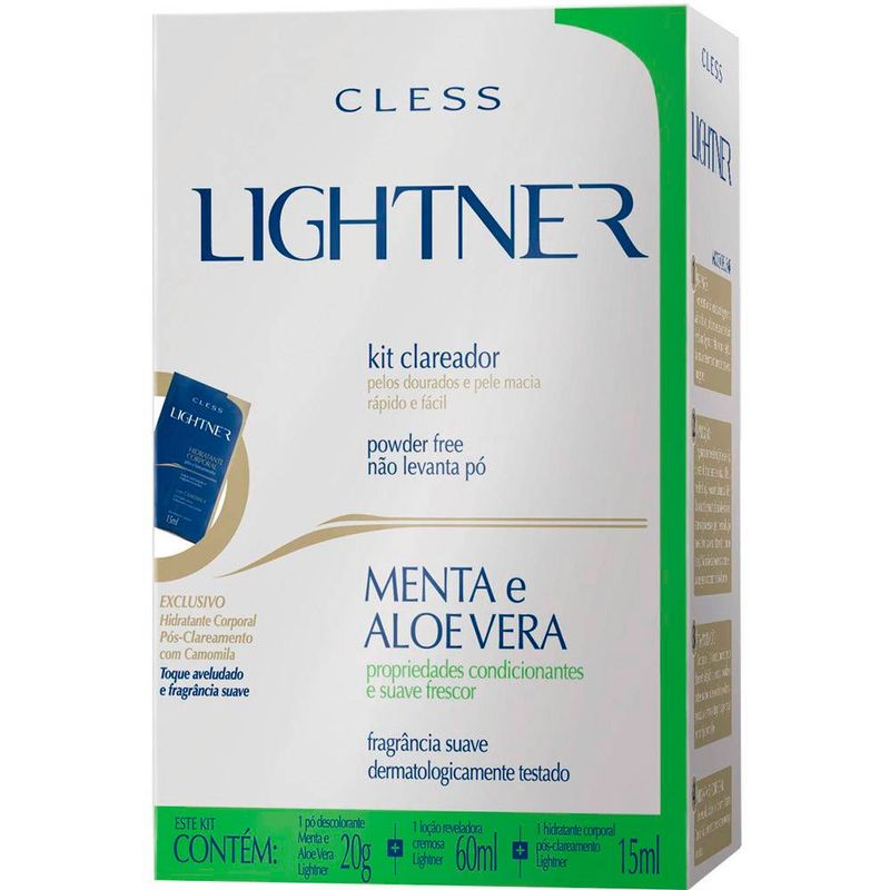 kit cless lightner clareador menta e aloe vera