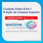 kit creme dental sensodyne proteção completa+ 2 unidades 90g cada