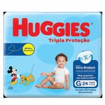 fralda descartável huggies tripla proteção jumbo g 24 unidades