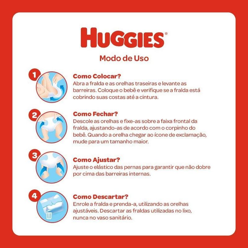 fralda descartável huggies tripla proteção jumbo m 28 unidades